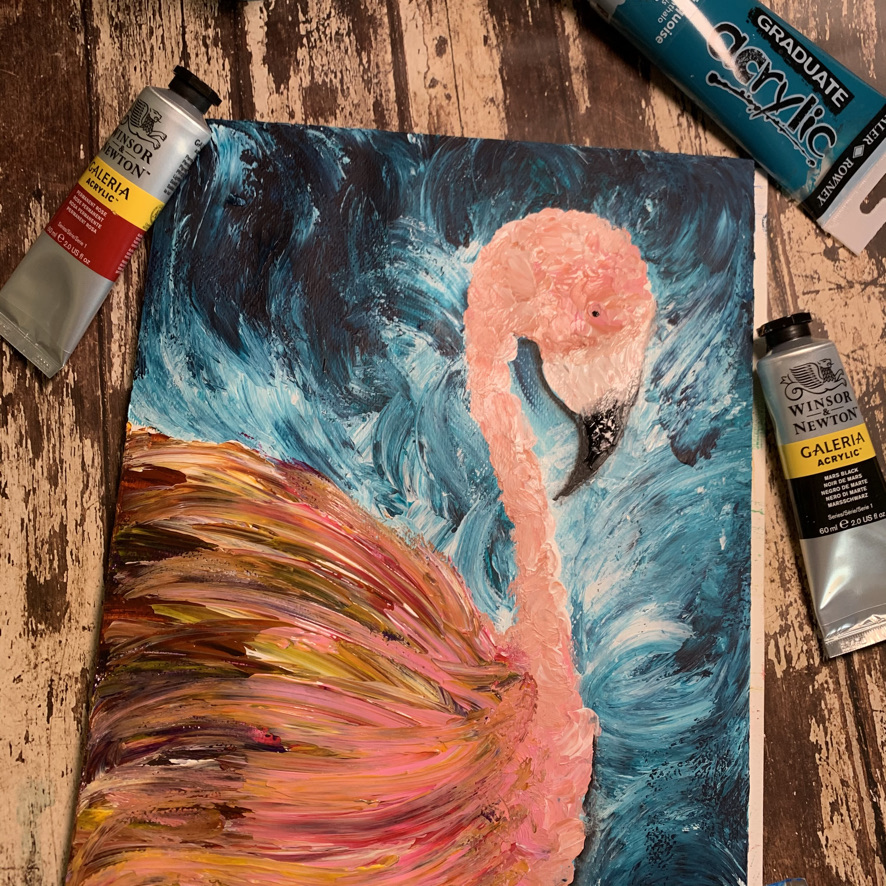corso di pittura con i colori acrilici online con Luca Sansone